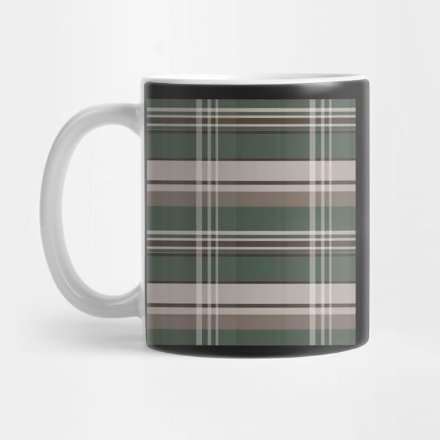 Dark Academia Aesthetic Iona 1 Hand Drawn Textured Plaid Pattern by GenAumonier